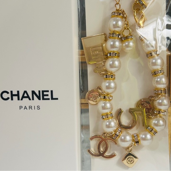 Chanel Beaute- Compliments Jewelry - (Last one!) Chanel Beaute Faux Pearl Charm Bracelet - NIB